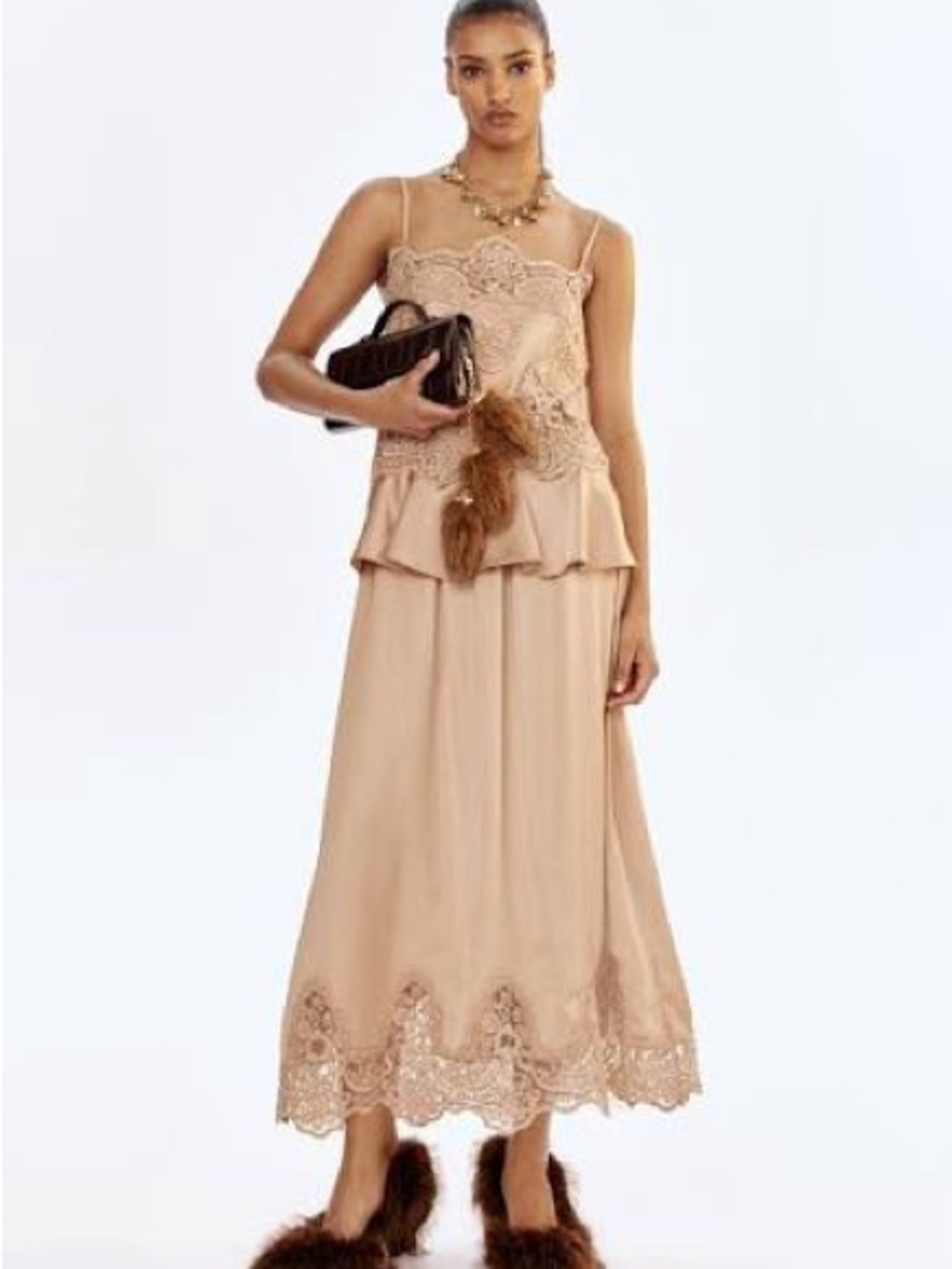 H&M Satin Lace set
